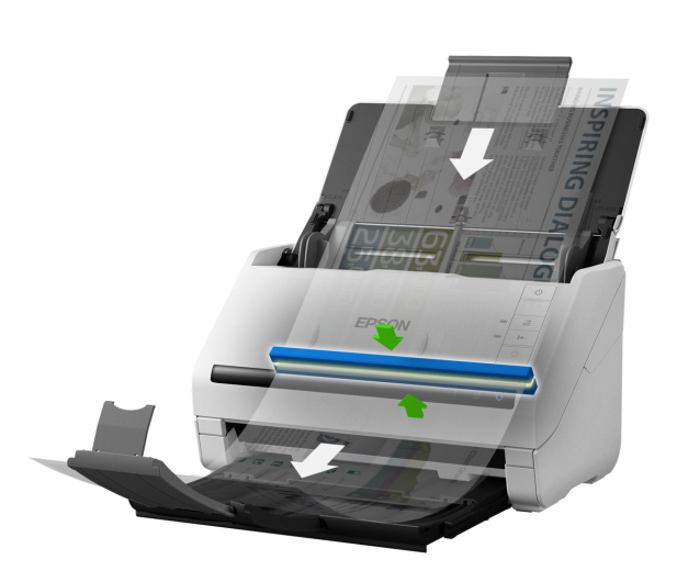 EPSON Skaner WF DS-530II A4/600dpi/ADF50/70IPM/USB3 B11B261401 - 1221485 - zdjęcie 2